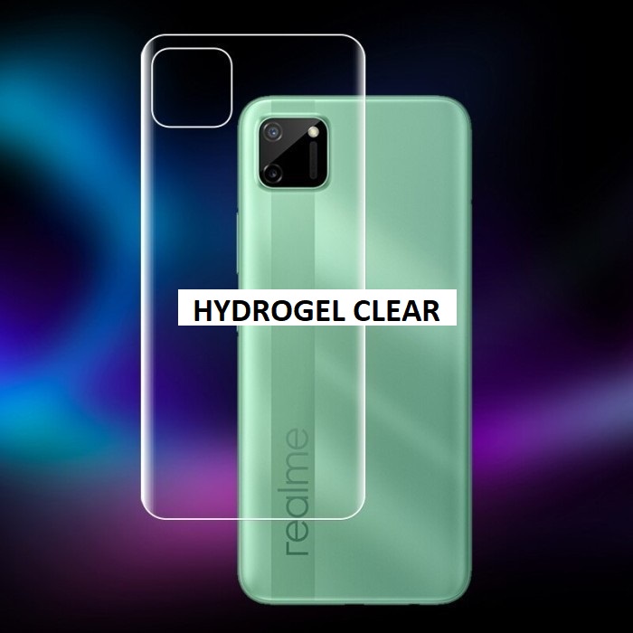 REALME C15 C12 C11 2020 ANTI GORES HYDROGEL BELAKANG BENING BACK CLEAR GEL PELINDUNG BELAKANG SKIN GARSKIN ANTI JAMUR