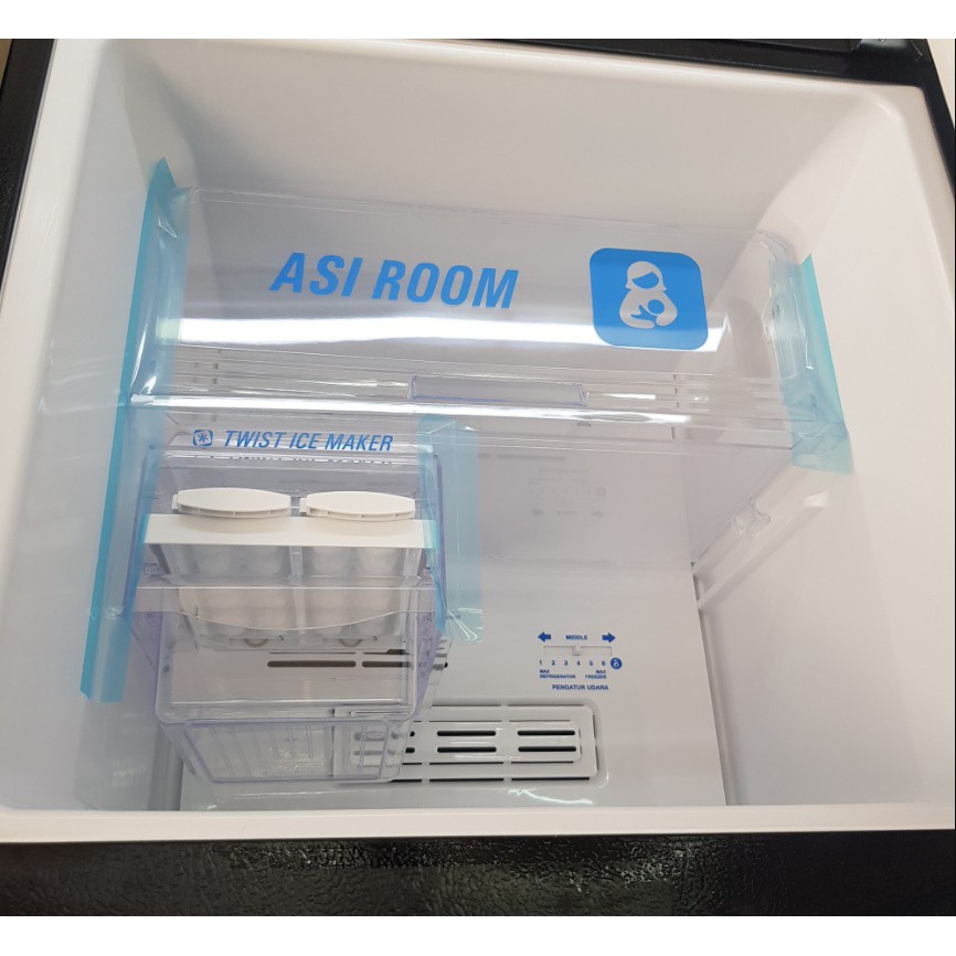 AQUA Kulkas 2 Pintu 220L Tempat ASI / ASI Room AQR-D270WDS D270WDS