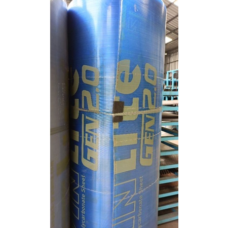 Atap Twin lite Polycarbonate tebal 5mm /Panjang 11,8M