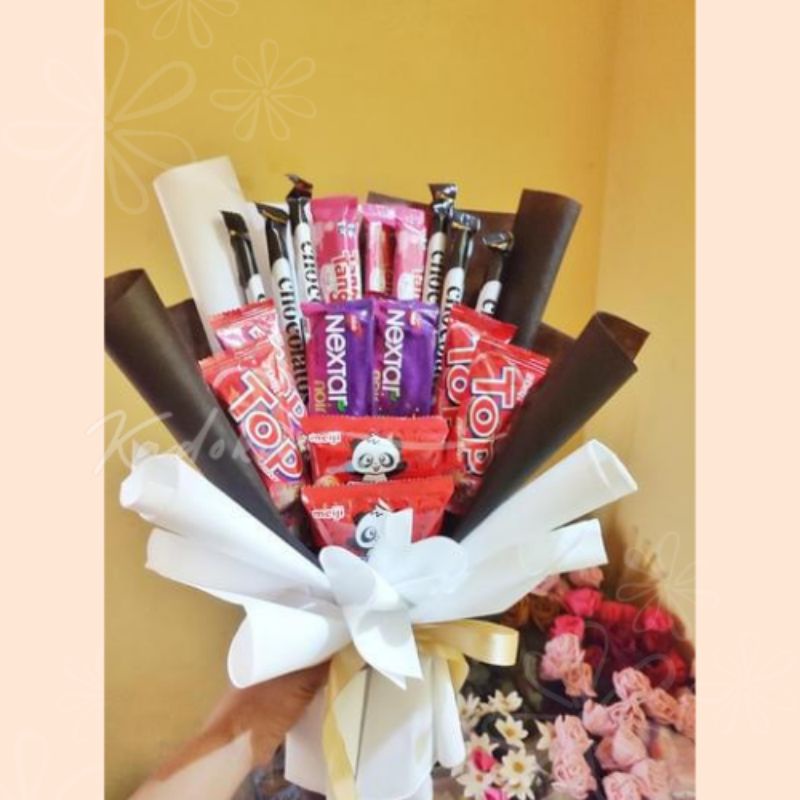 Buket Snack Mix Murah Kado Cowok Wisuda Ulang Tahun