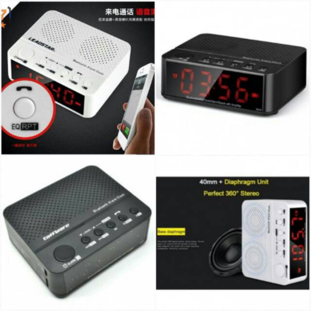 Speaker Bluetooth Dengan Jam Alarm OMSK2CBK