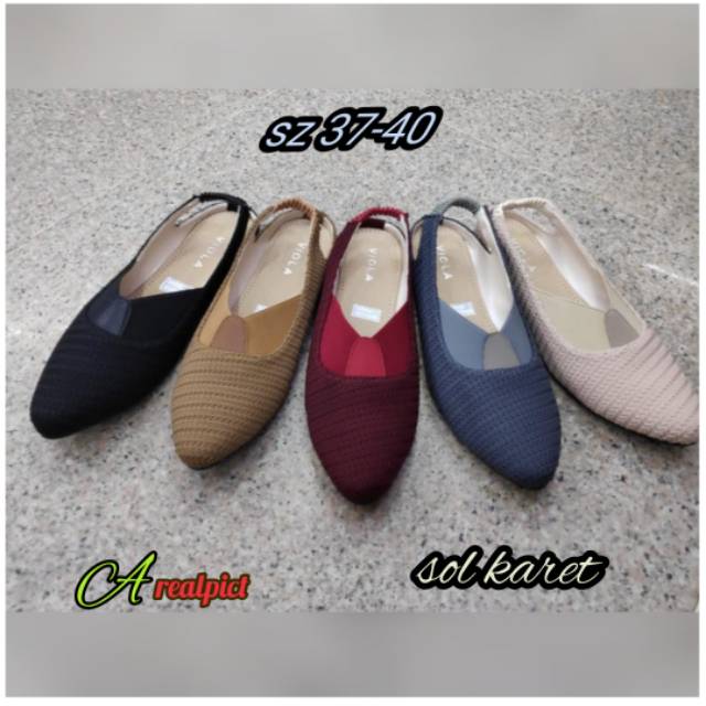 Flat Shoes Rajut