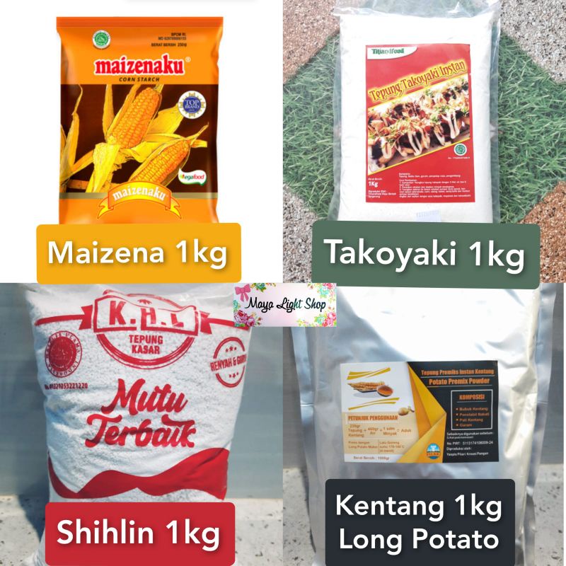 

Tepung Takoyaki 1kg Shihlin kasar Maizena maizenaku Kentang long potato flakes corn starch tapioca