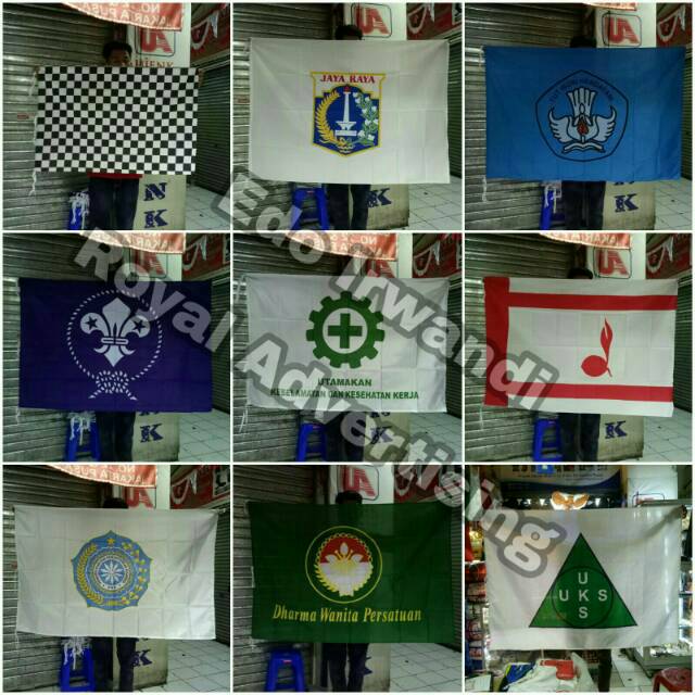 

RB Bendera K3 Bendera Keselamatan dan Kesehatan Kerja Bendera Safety Bahan Satin Sablon Uk. 90 x 135