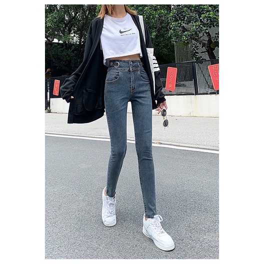 [CLEARANCE SALE] JEANS  HIGHWAIST SKINNY STRETCH DENIM CELANA PANTS HW WANITA CEWEK MX866