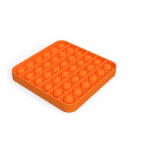 MAINAN POP IT FIDGET TOY/ Mainan Gelembung Push ANTI Stress SILICONE / Mainan untuk Anti Stress-KOTAK ORANGE