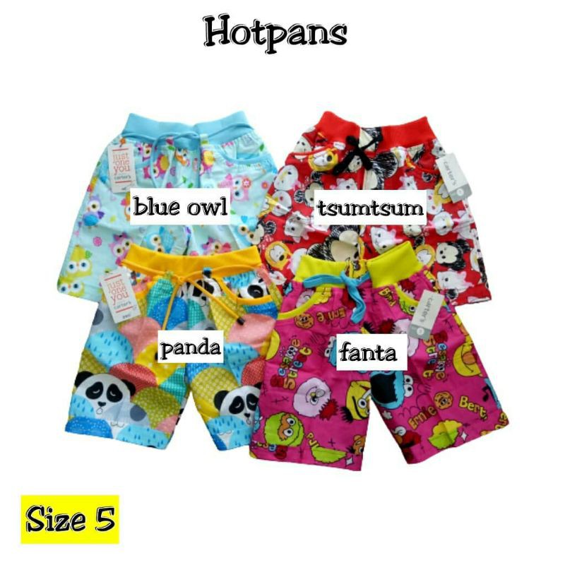 HOTPANTS Celana pendek candy pants 1-3 Tahun