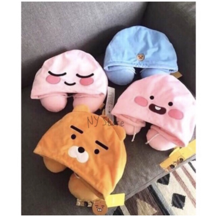 Bantal Leher - Bantal Leher Kakao Little Friends Neck Ryan Apeach Import Quality