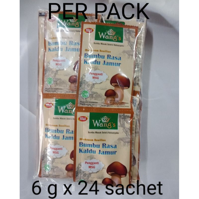 Kaldu Jamur Wang S Perpack 6 G X 24 Sachet Shopee Indonesia