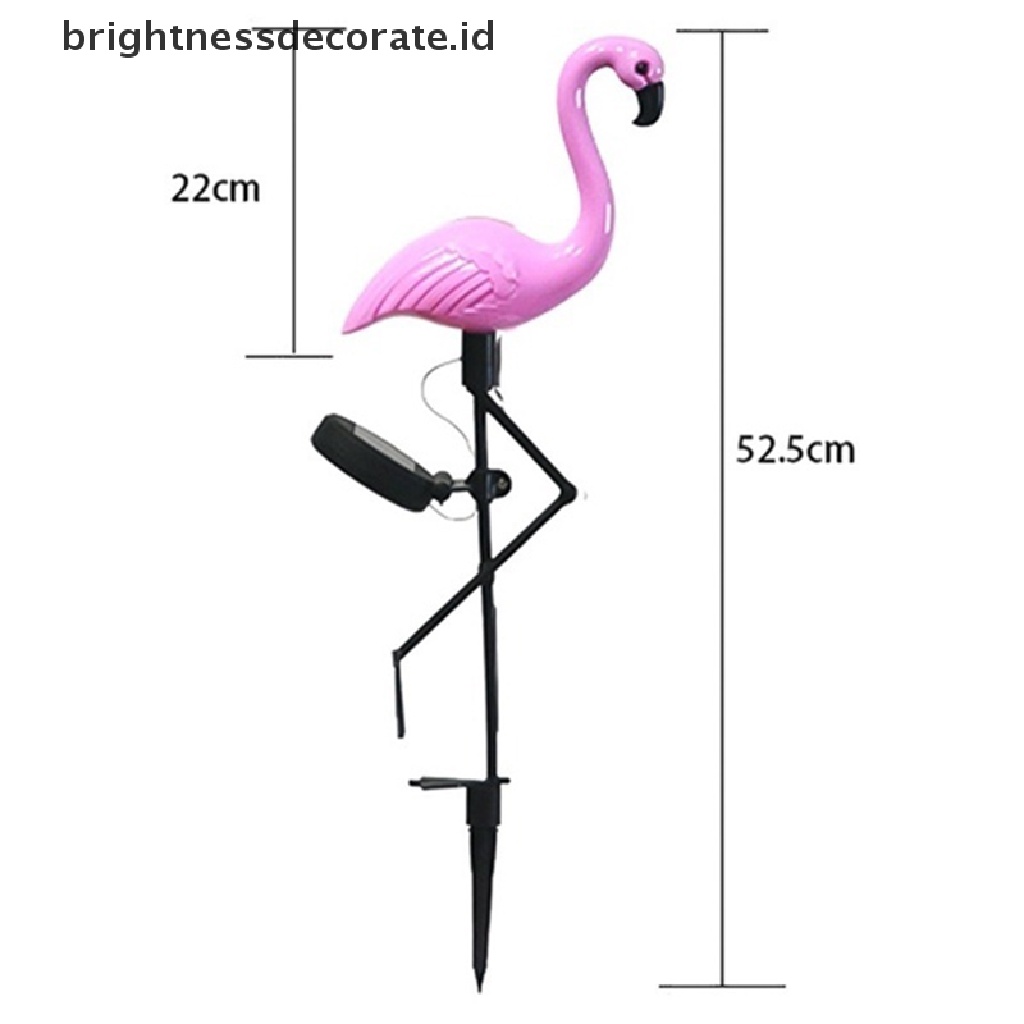 [birth] 3Lamps/Drag New Led Solar Power Flamingo Lawn Garden Stake Landscape Outdoor [ID]