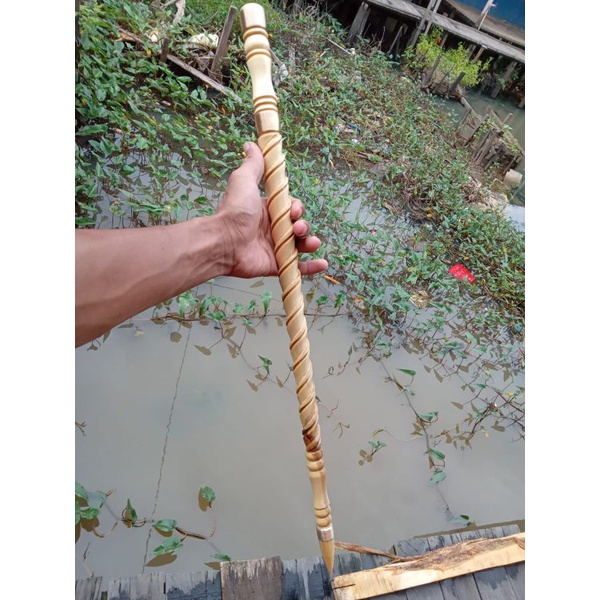 TONGKAT KOMANDO KAYU KEMUNING / TONGKAT KOMANDO UKIR / TONGKAT KOMANDO KAYU