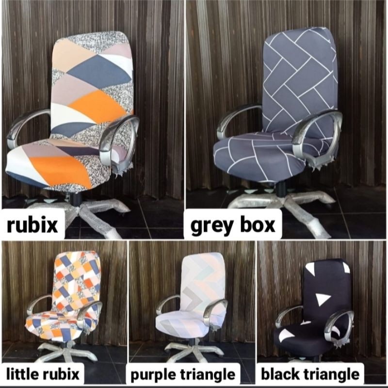 cover sarung kursi kantor / sarung kursi putar / office chair cover  size XXL