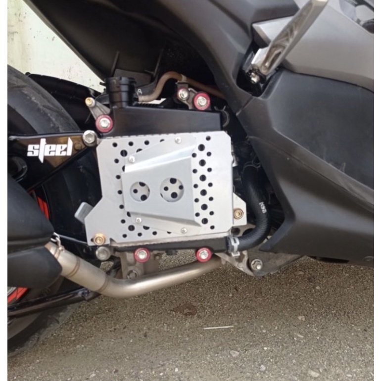 Cover tutup radiator cnc warna model scup nmax aerox lexi xmax TUTUP RADIATOR VARIASI WARNA AEROX NMAX LEXI