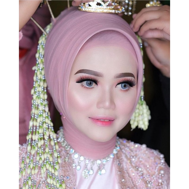 Soft Tulle Polos Pengantin / Tille Lembut Flowy / Turban Pengantin