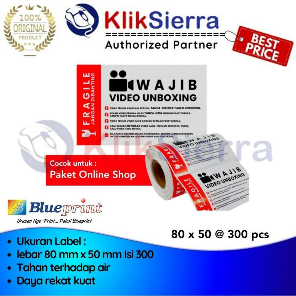 

Label Sticker Fragile Wajib Video Unboxing 80x50mm isi 300