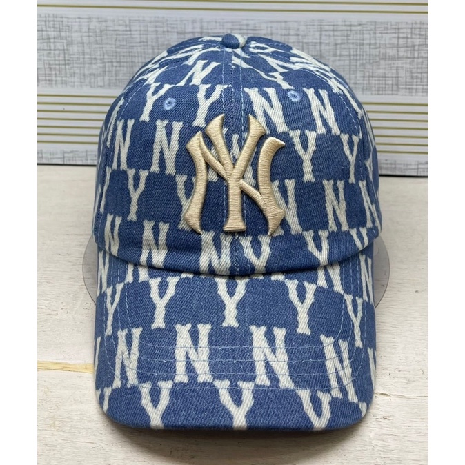 Topi Baseball NY MLB Monogram Denim