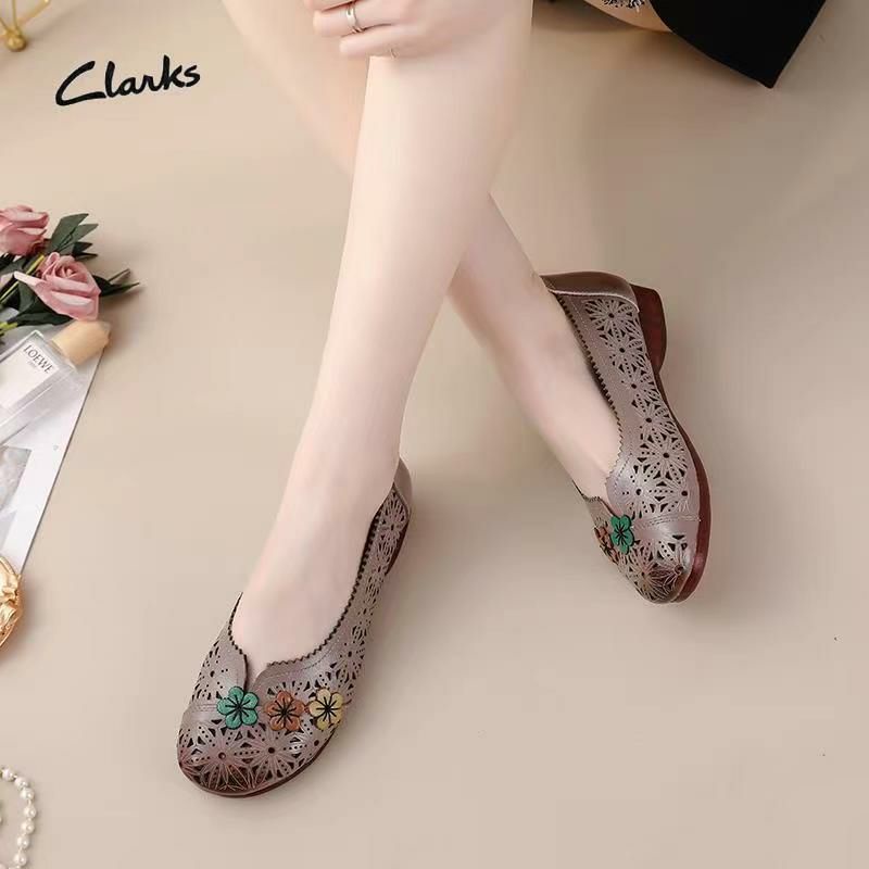 SEPATU CLARKS KD1130 FLATSHOES LEATHER / SEPATU KULIT/ SEPATU KANTOR