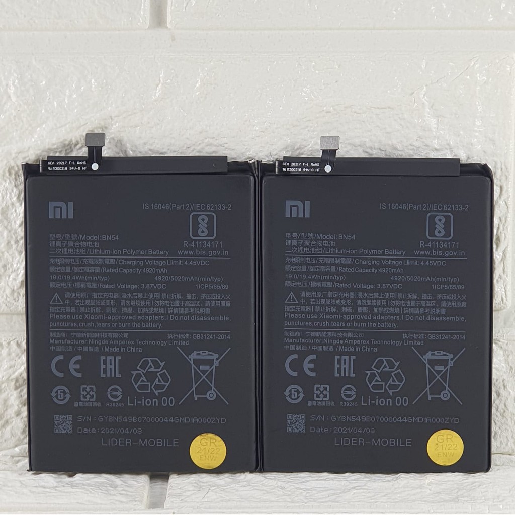 Baterai Battery Original Xiaomi Redmi 10X , Redmi 10x Pro , Kode Batre Xiao mi BN54 BN-54