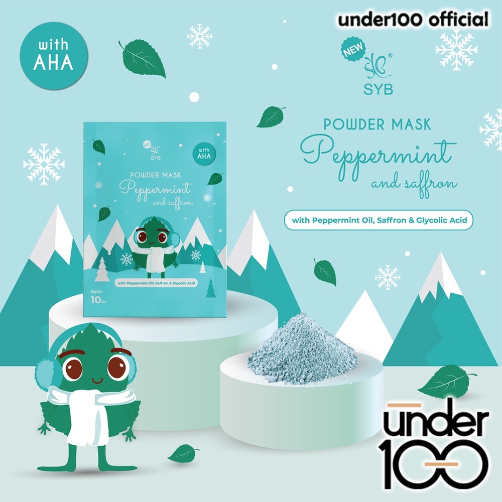 ❤ Under100 ❤ SYB Powder Mask 10g Sachet | Powder Mask | Masker Wajah | Masker Bubuk | Face Mask (✔BPOM)