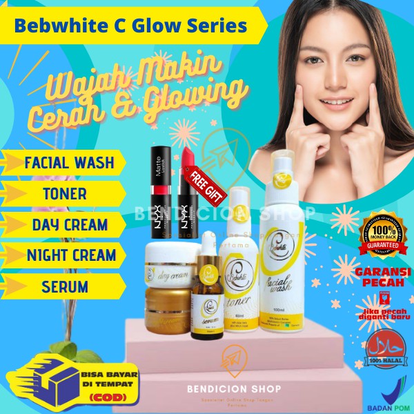BEBWHITE C SKINCARE ORIGINAL GLOW SERIES / ACNE SERIES BEBWHITEC / BBC / SERUM WAJAH BN19