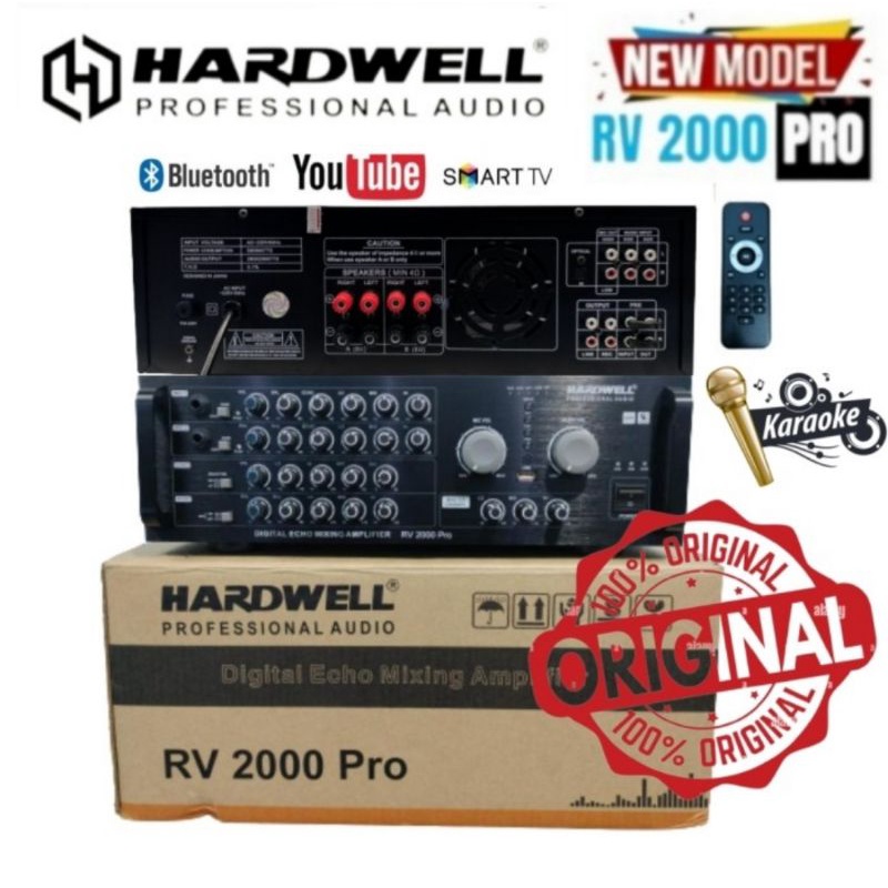 AMPLIFIER AUDIO HARDWELL RV 2000 PRO PROFESSIONAL AUDIO SOUND SYSTEM KARAOKE
