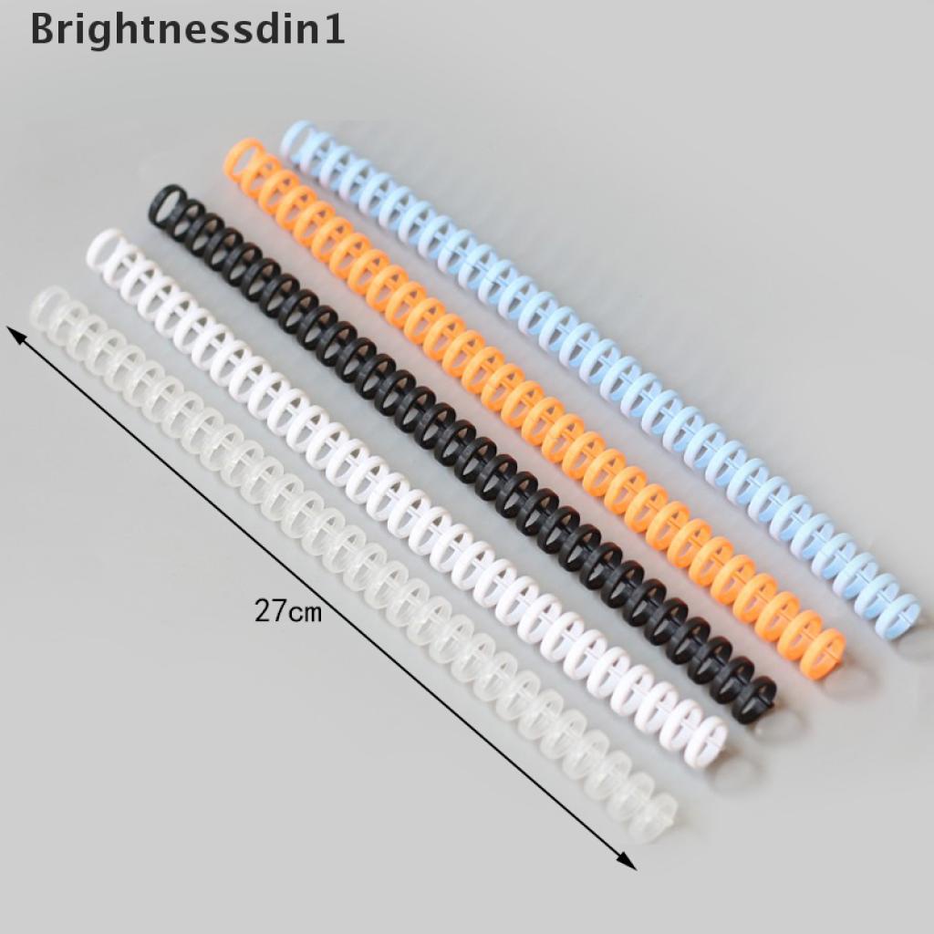 5 Pcs 30 Lubang Loose leaf Binding Ring Spiral Bahan Plastik Untuk Keperluan Kantor