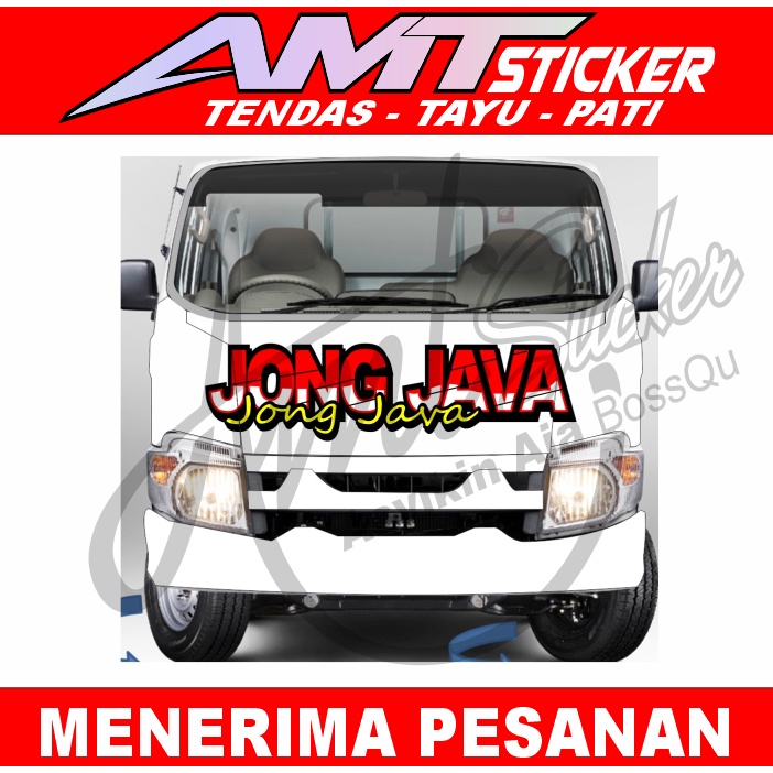 [COD] Stiker Decal/Cutting Dada Depan Mobil Traga Stiker Tulisan Depan Mobil Traga