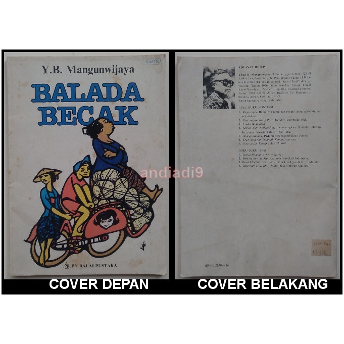 BALADA BECAK Y. B. MANGUNWIJAYA 1985 ORIGINAL