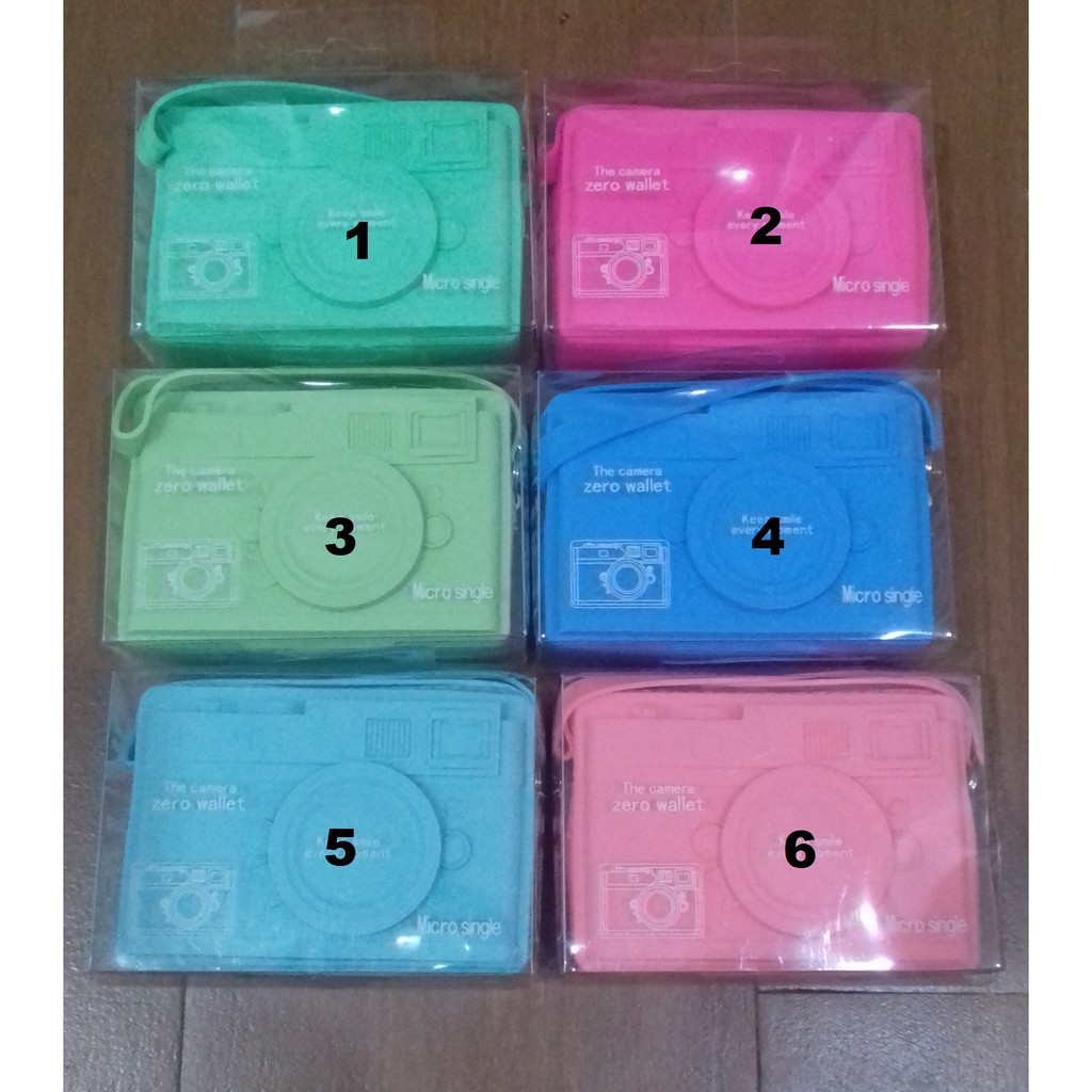 Dompet Mini Jelly Koin Bentuk Kamera warna Pastel Serbaguna High Quality Silicon