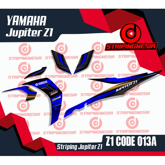 Striping Stiker Motor Yamaha Jupiter Z1 Racing Road Race Variasi Aksesoris Semi Full Body