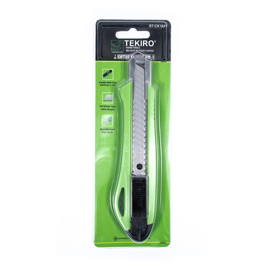 

tekiro PISAU CUTTER TEKIRO CUTTER KNIFE 18mm-1 GT-CK1821 18mm-1