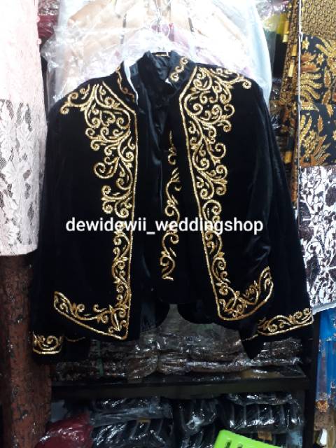 Beskap Pengantin Bludru Payet (Bonus Selop)