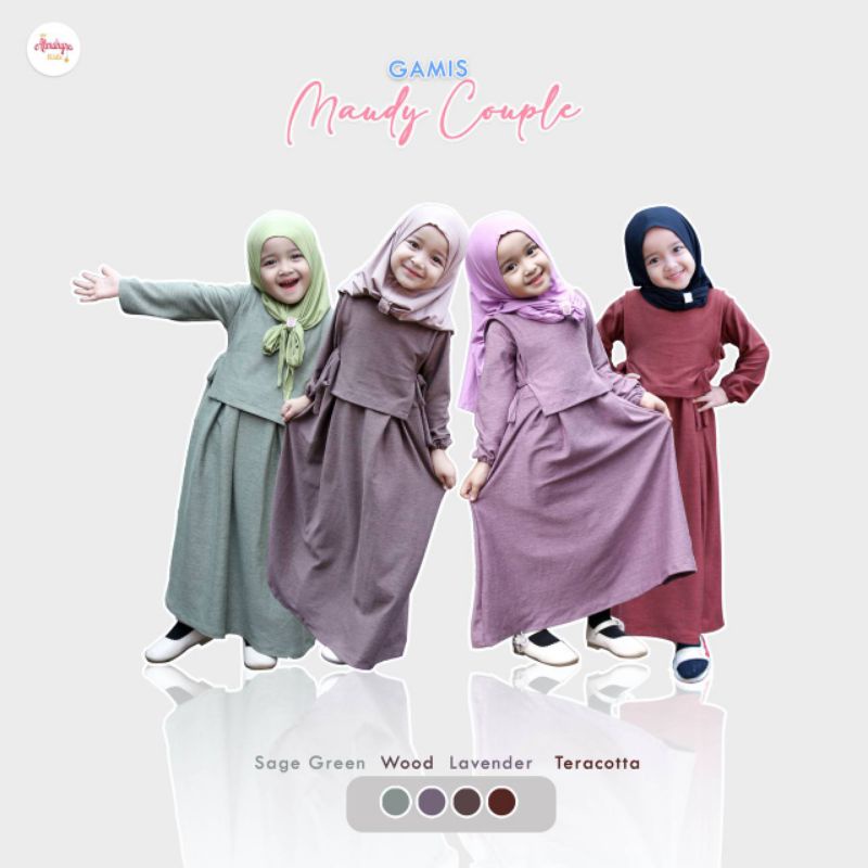 Gamis Anak Maudy / Gamis Couple By Almahyra