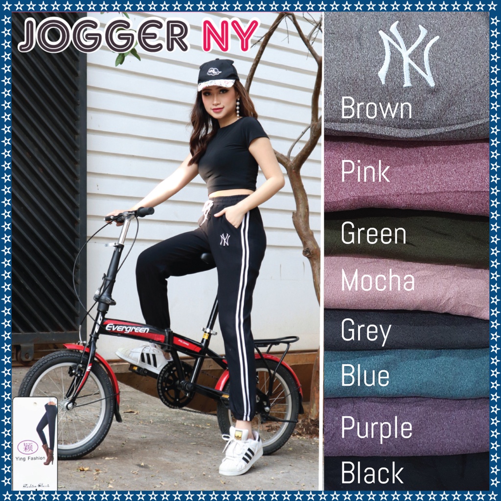 Jogger NY / Jogger New York / celana jogger wanita / Jogger Import