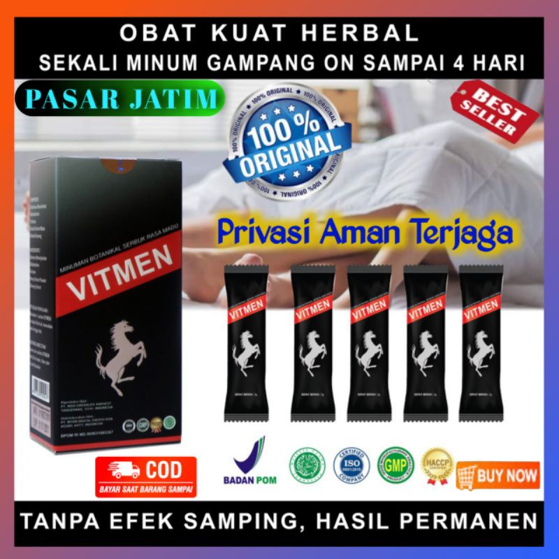 VITMEN Obat Kuat Tahan Lama Minuman Serbuk Suplemen Pria Dewasa Perkasa Ejakulasi Dini Herbal Alami
