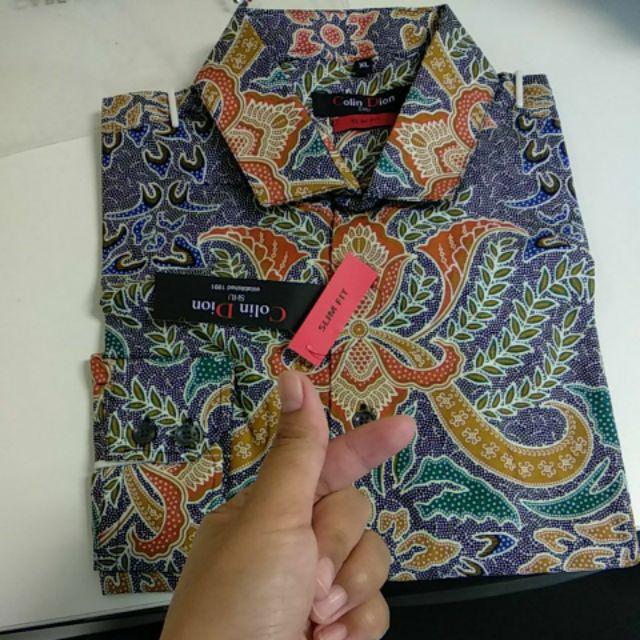 Baju Batik Pria Slimfit Kemeja Batik Pria Lengan Panjang Cbl 1059 Colin Dion