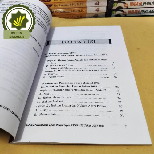 Buku Tes Substansi Calon Hakim Umum Soal Dan Pembahasan Ujian Penyaringan Cpns Shopee Indonesia