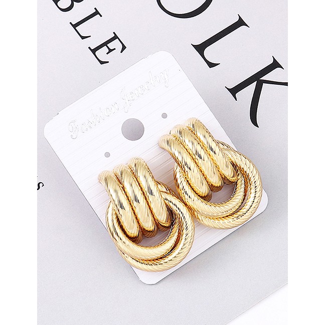 LRC Anting Tusuk Fashion K Inflatable Earrings Y61803