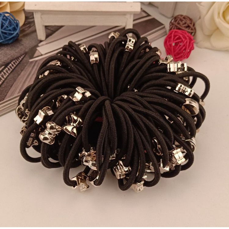 MIKADO - KS123 IKAT RAMBUT KOREA IKAT RAMBUT HITAM IKET RAMBUT KOREA IKAT RAMBUT WANITA-7