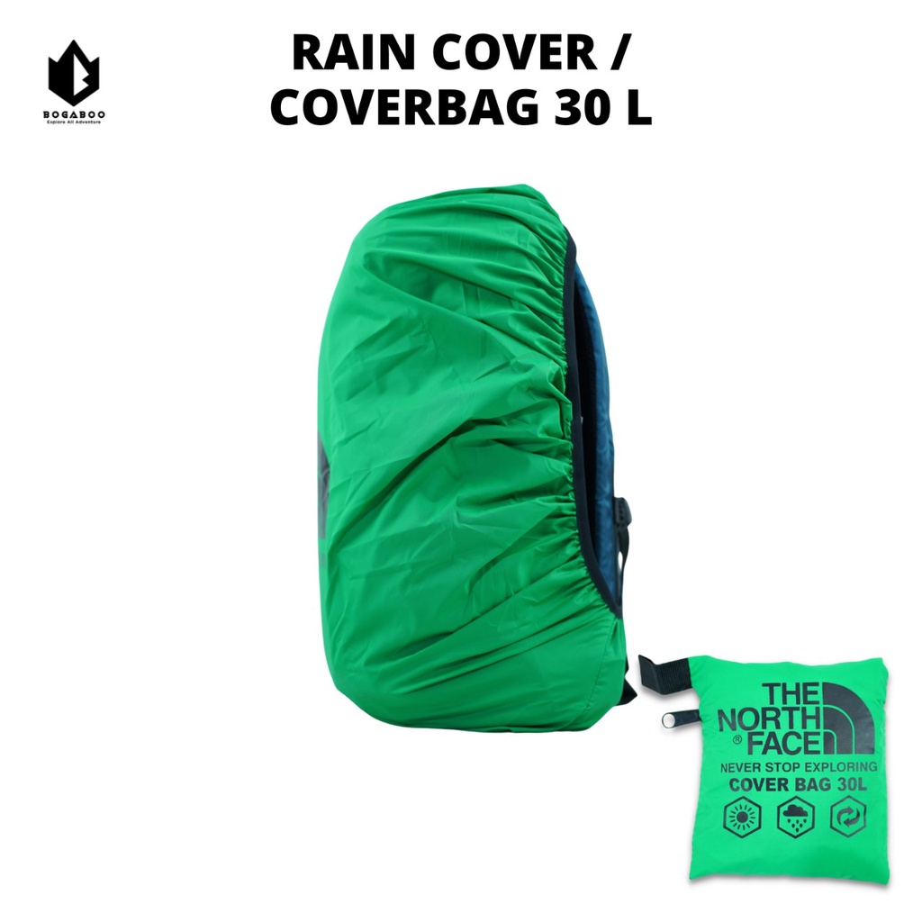 Bisa COD Cover Bag 30 Liter TNF - Cover Bag - Pelindug Tas