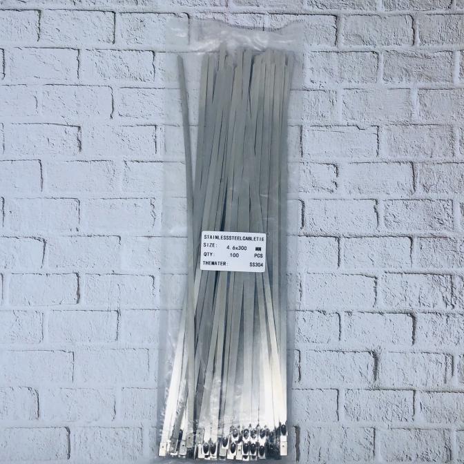 

BAYAR COD HZ Stainless Steel Cable Ties 4,6 x 300 mm SS304 TERMURAH Kode 377