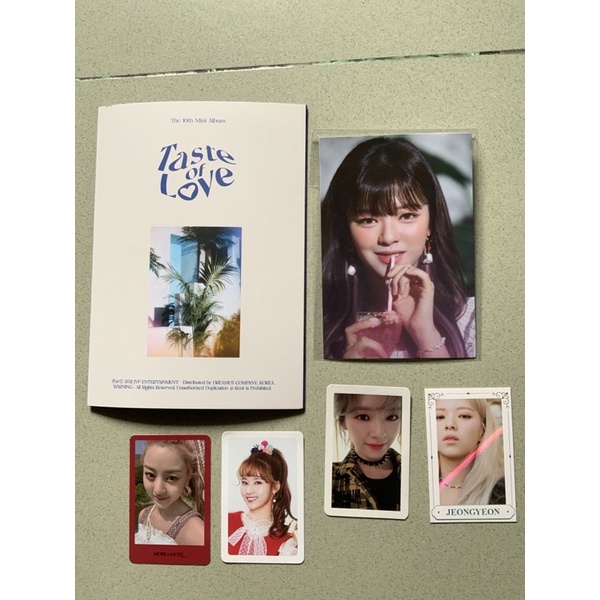 CLEARANCE TWICE Photocard Pc, Postcard Booklet Taste Of Love Tasting Card Jeongyeon Yes Or Yes YOY P