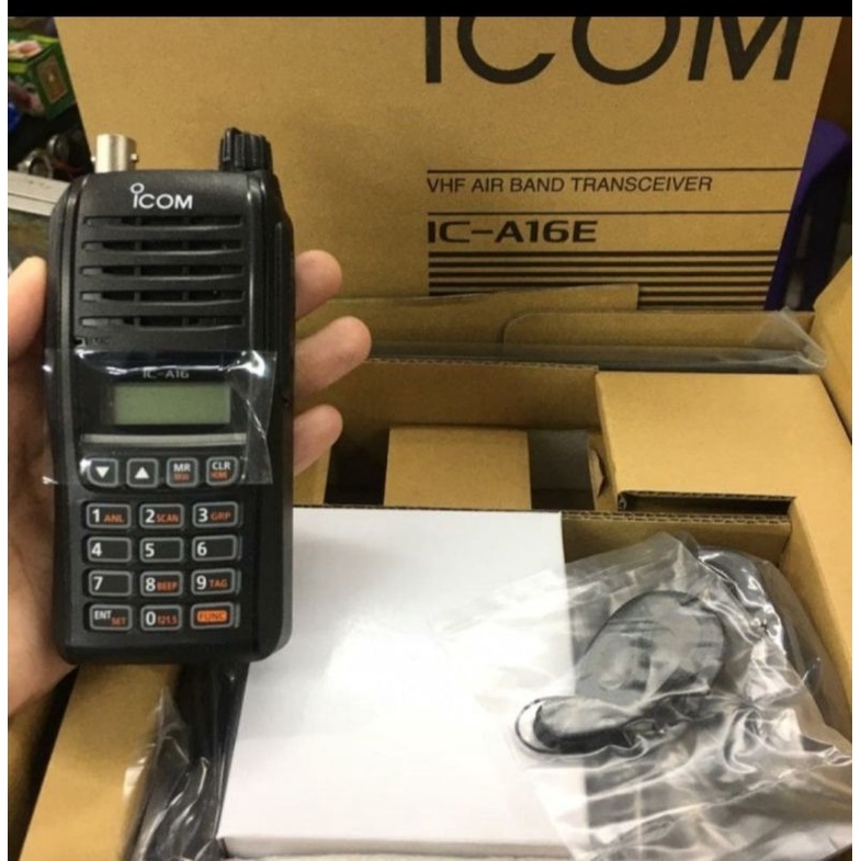 HT ICOM AIR BAND A16E VHF GARANSI ICOM AIRBAND IC A16E AIR BAND AIRBAND