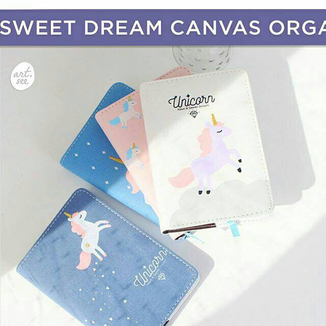 

Unicorn Sweet Dream Canvas Organizer A6