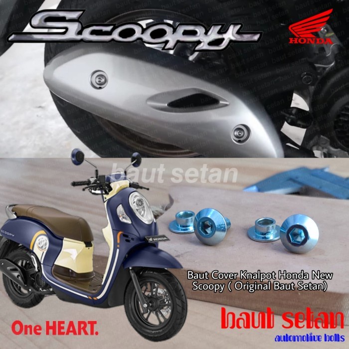 Baut Set Tutup Knalpot Honda Scoopy New 2022