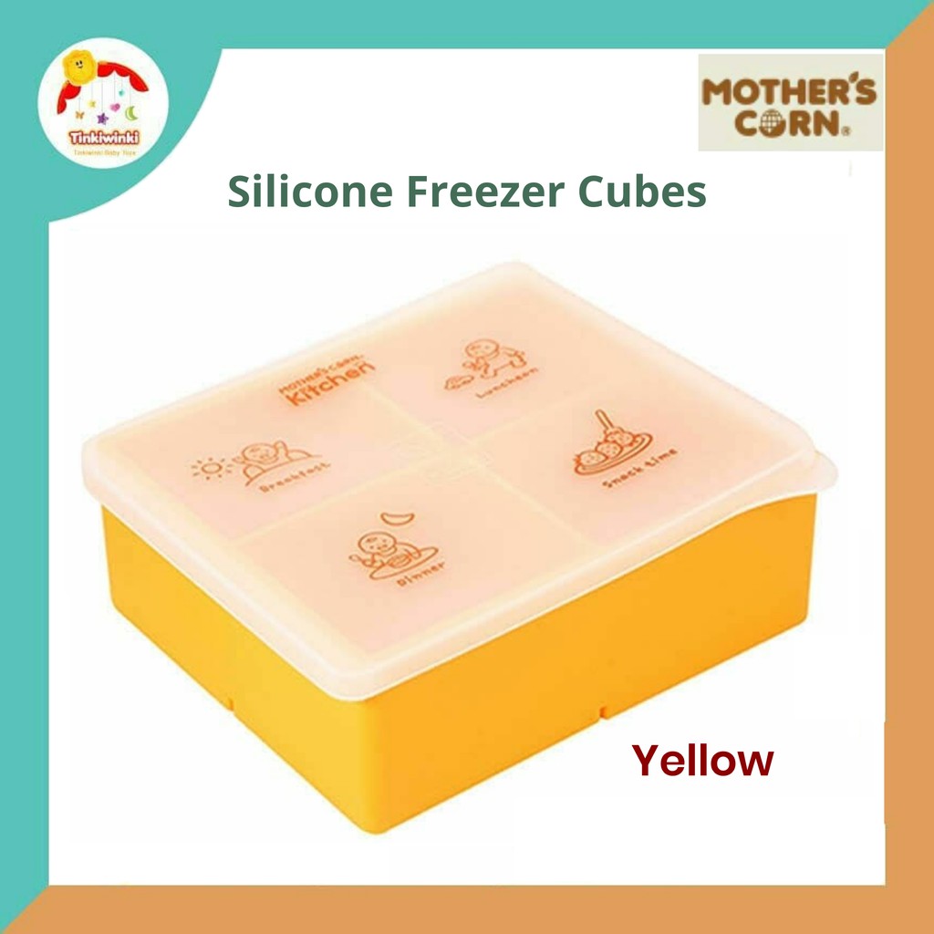 MOTHERS CORN SILICONE FREEZER CUBES YELLOW