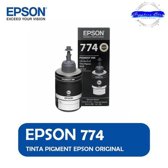 Unik Tinta EPSON 774 Black Original Ink Refill Printer M100 HITAM T7741 BK Berkualitas