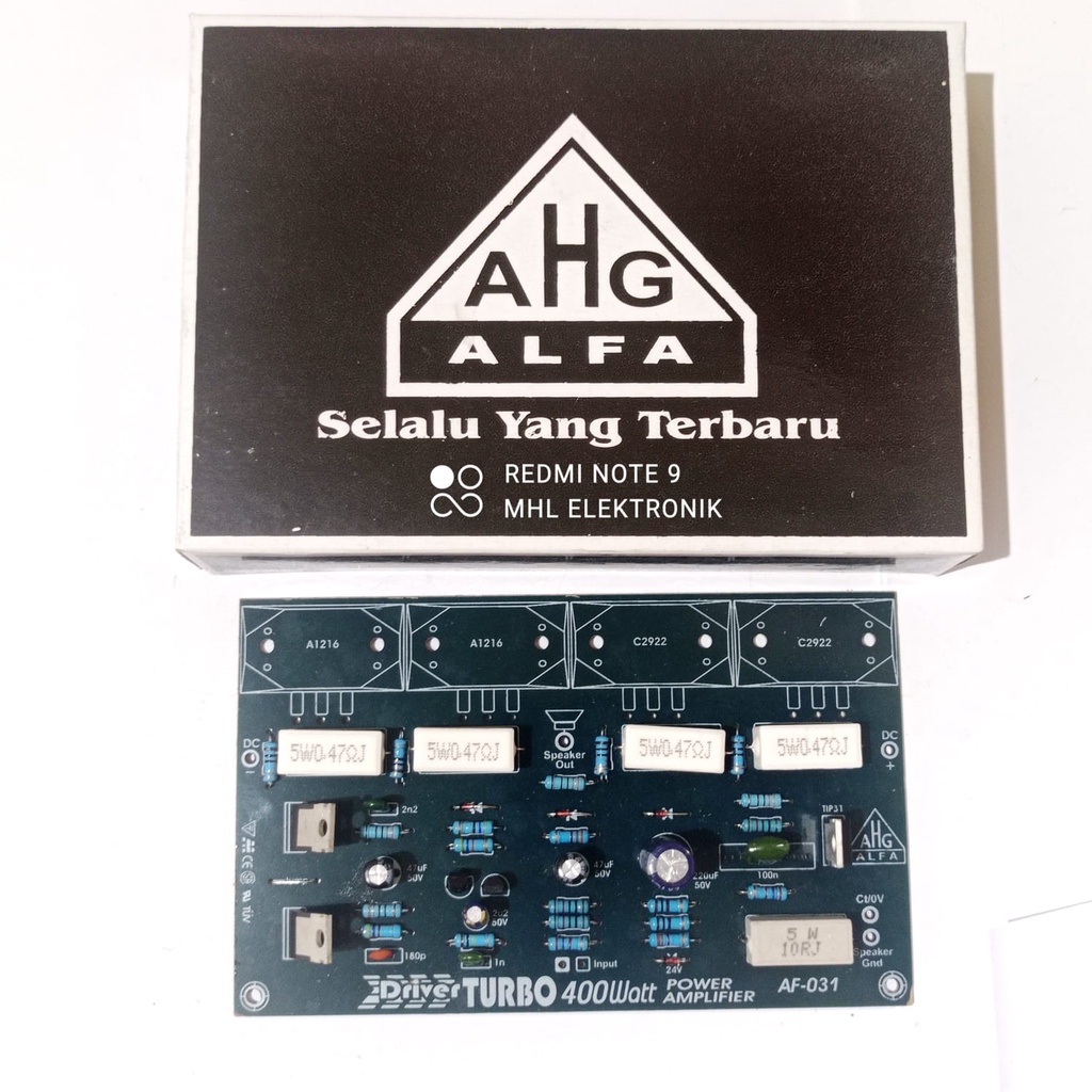 Kit Driver Turbo Power Amplifier Mono 400W Safari Mono Excellent Quality AHG ALFA AF-031