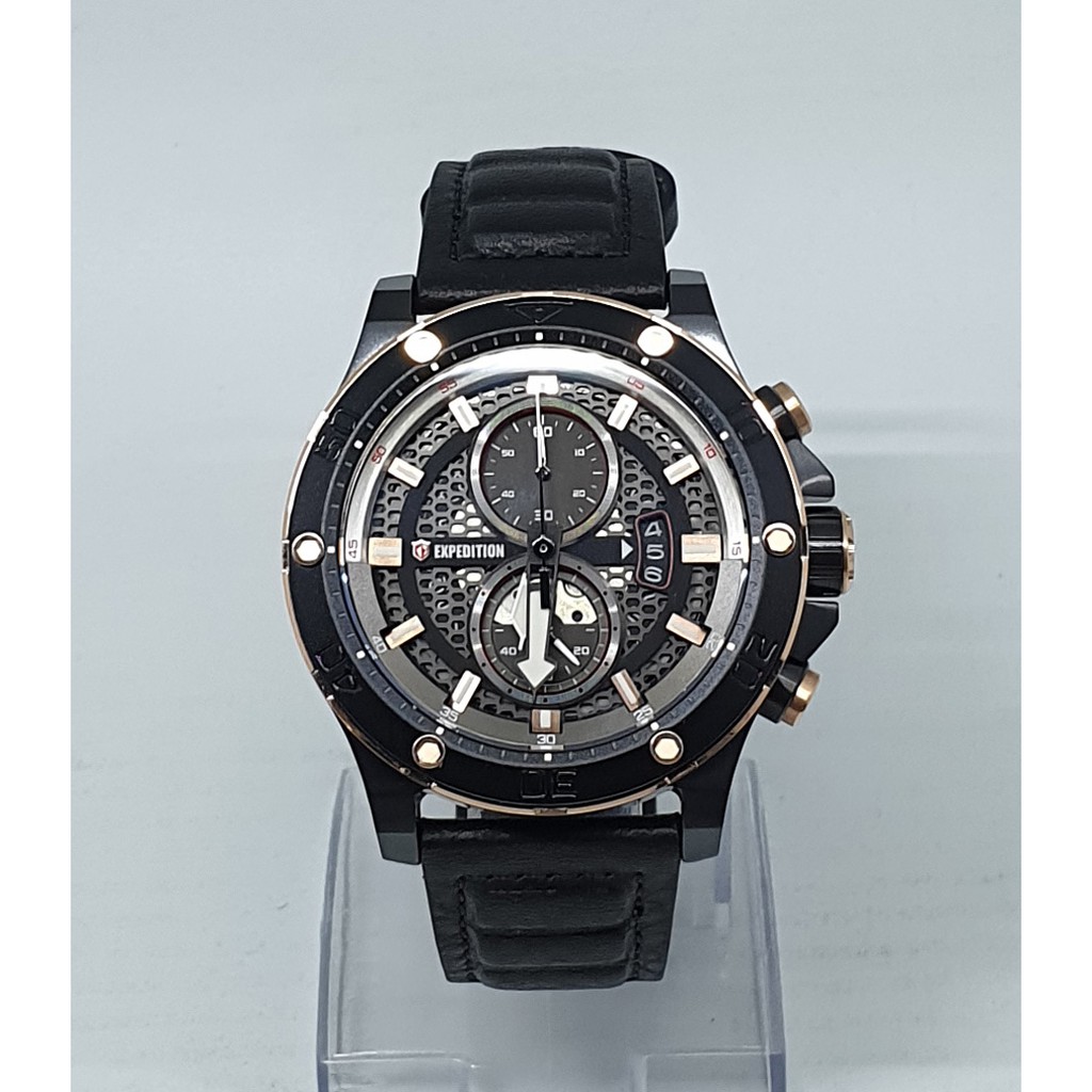 Expedition E6770 Black, Jam Tangan Pria, Original