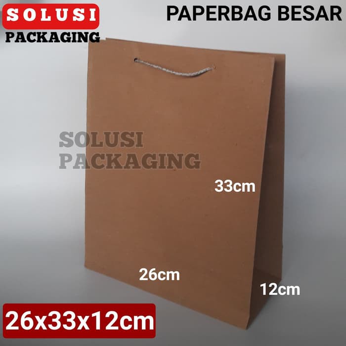 

ISI 24PCS PAPERBAG 26x33x12CM/KANTONG KERTAS/TAS KERTAS/SHOPPING BAG/PAPER BAG